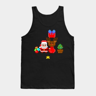 8-bit Christmas (Pixel Art Xmas)PiXmas Tank Top